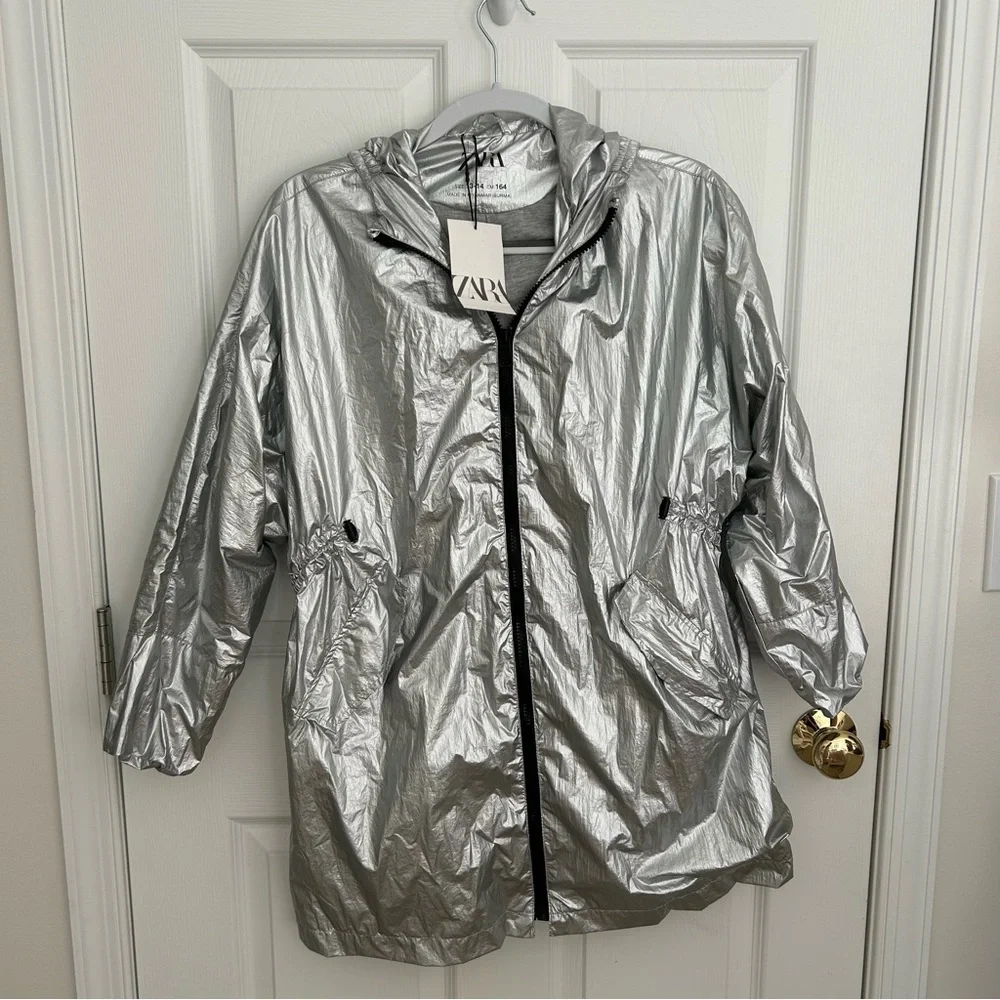 Zara Metallic Coat